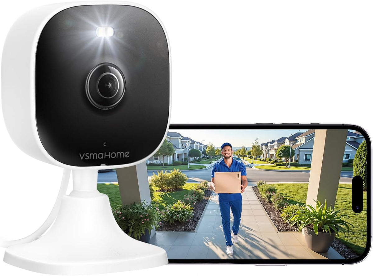 4MP 2.4g/5g 128G Cameras for Home Security with Audio and Video, Indoor Security Camera for Baby Monitor, Outdoor