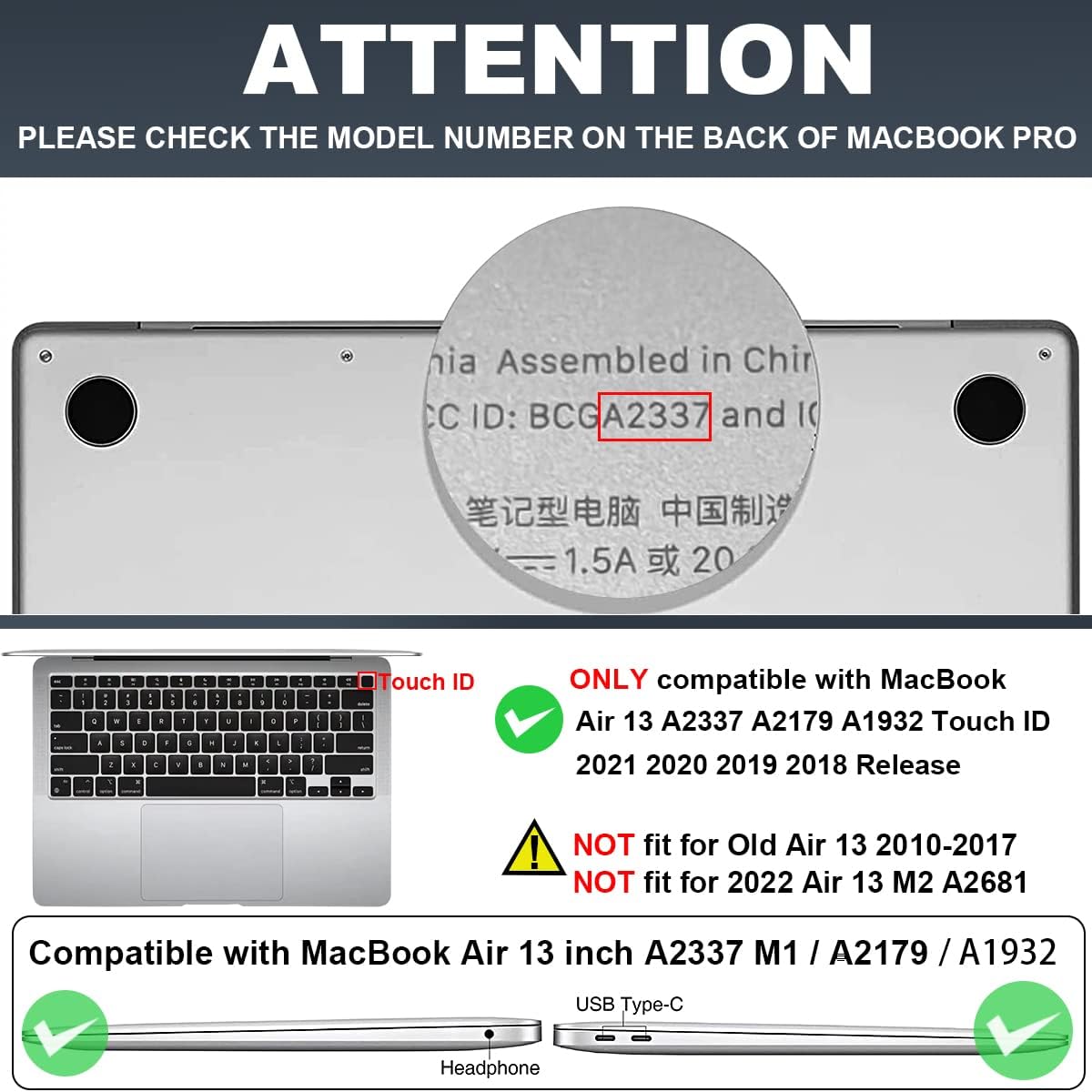 for MacBook Air 13 inch Case 2021 2020 2019 2018 Model M1 A2337 A2179 A1932 with Retina Display & Touch ID, Shiny Pattern Plastic Hard Shell Case Keyboard Skin Cover, Starry Sky Flowers