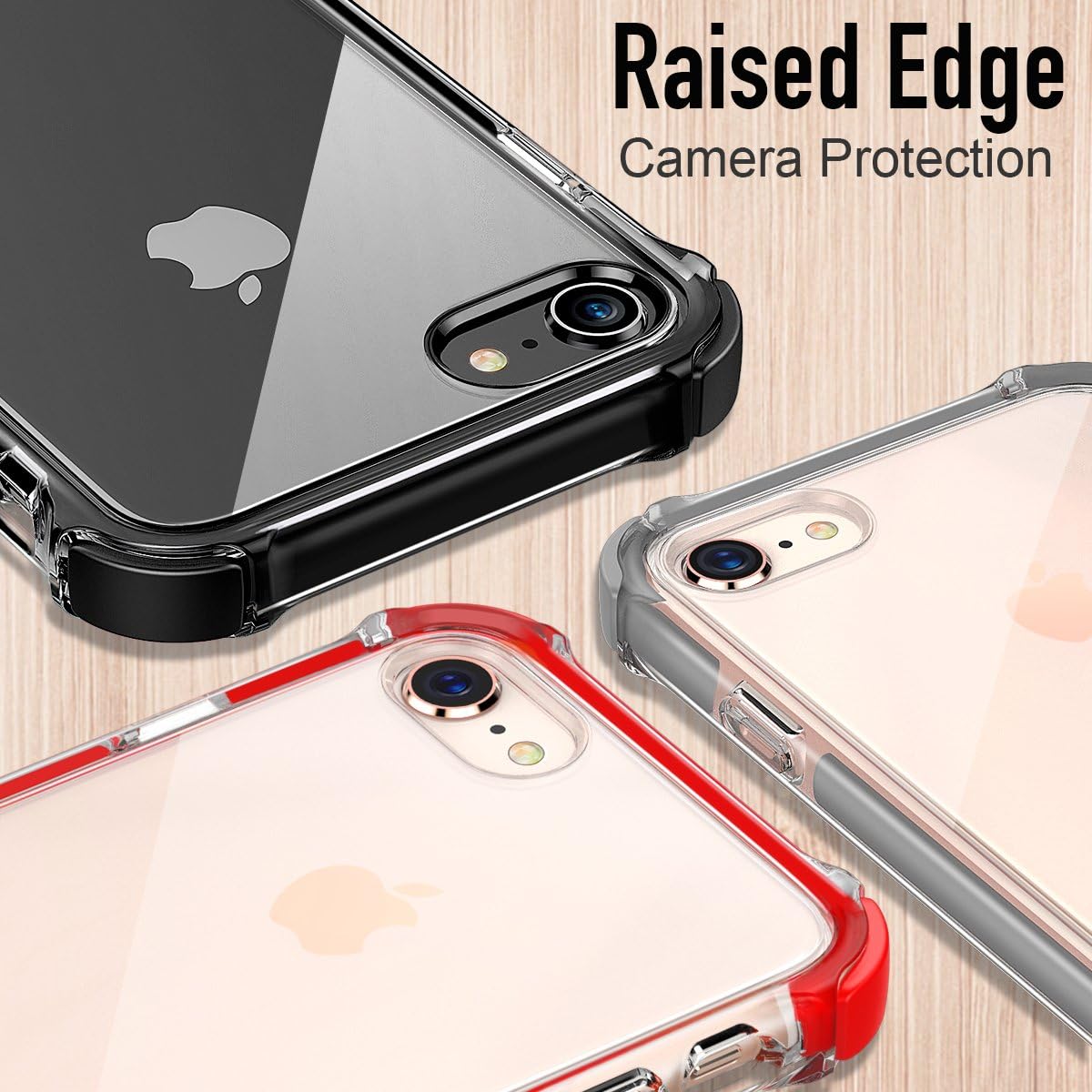 MATEPROX Compatible with iPhone SE 2022 Case, iPhone SE 2020 Case, iPhone 8 Case, iPhone 7 Case Clear Shield Heavy Duty