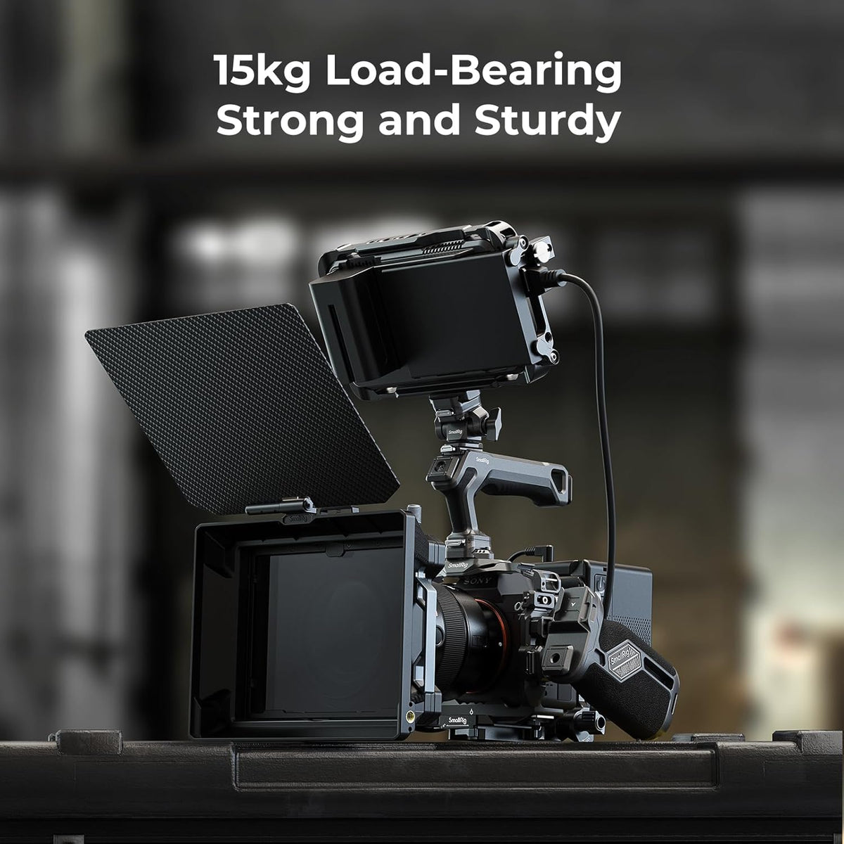 SmallRig Quick Release Top Handle with Quick Release Slider, Two-Way Smooth Installation, Ergonomic Design, 15kg Max. Load, Built-in Multiple Mounting Points, HawkLock H21-4483