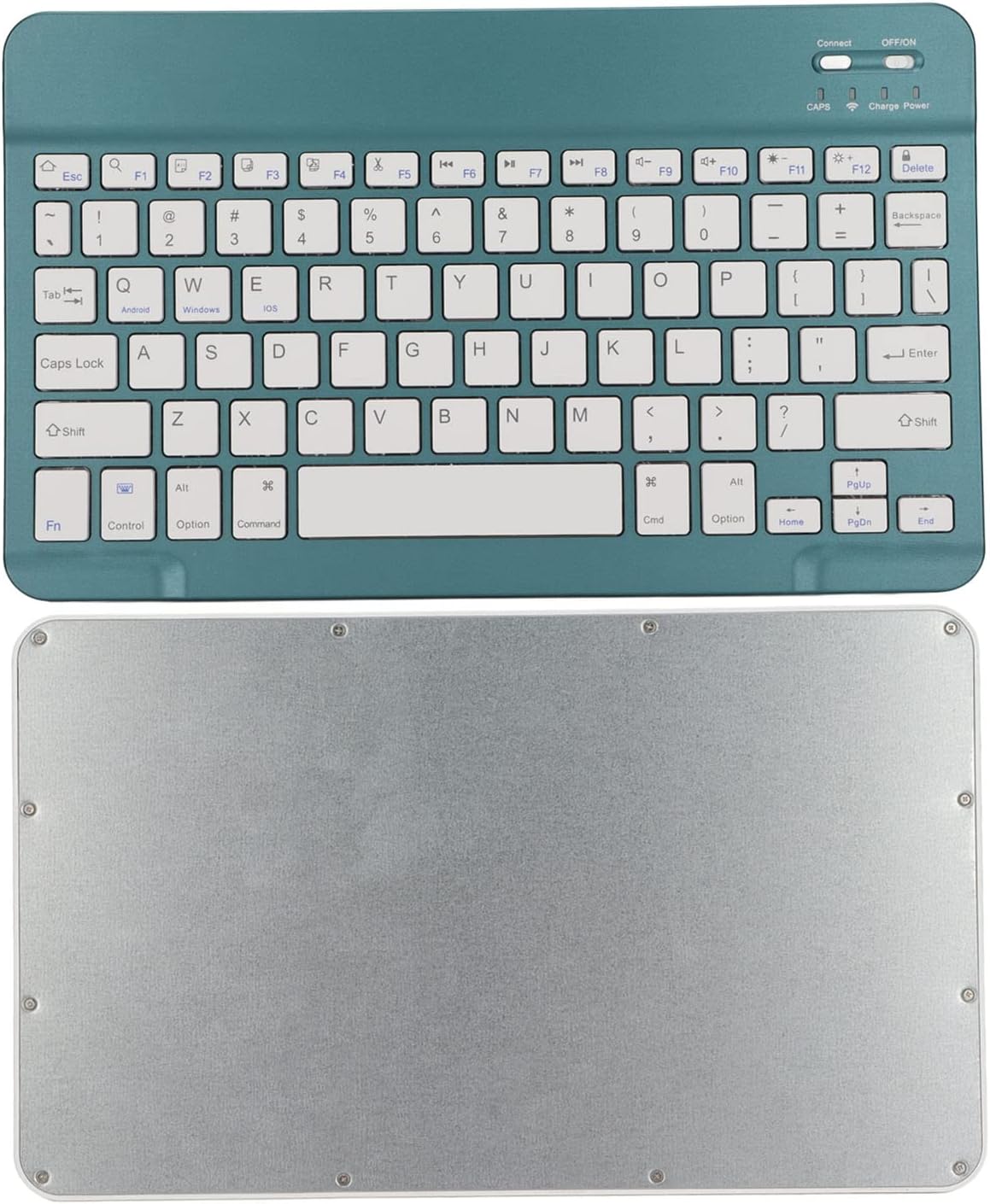 Zunate Ultra Slim Bluetooth Keyboard, Multi-Device Portable Lightweight Keyboard for Tablet, Computer, and Phone