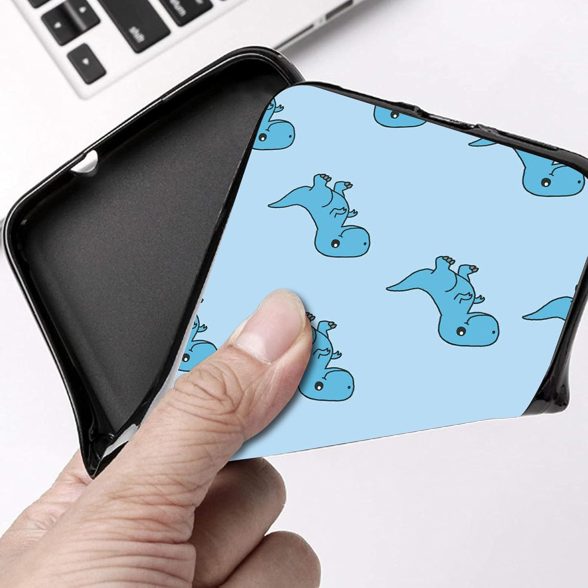 Slim Soft Gel Rubber Case for Hot Pepper Serrano 3 - Cute Dinosaur Design, Full Coverage for Men & Women A95B A95C A95J.