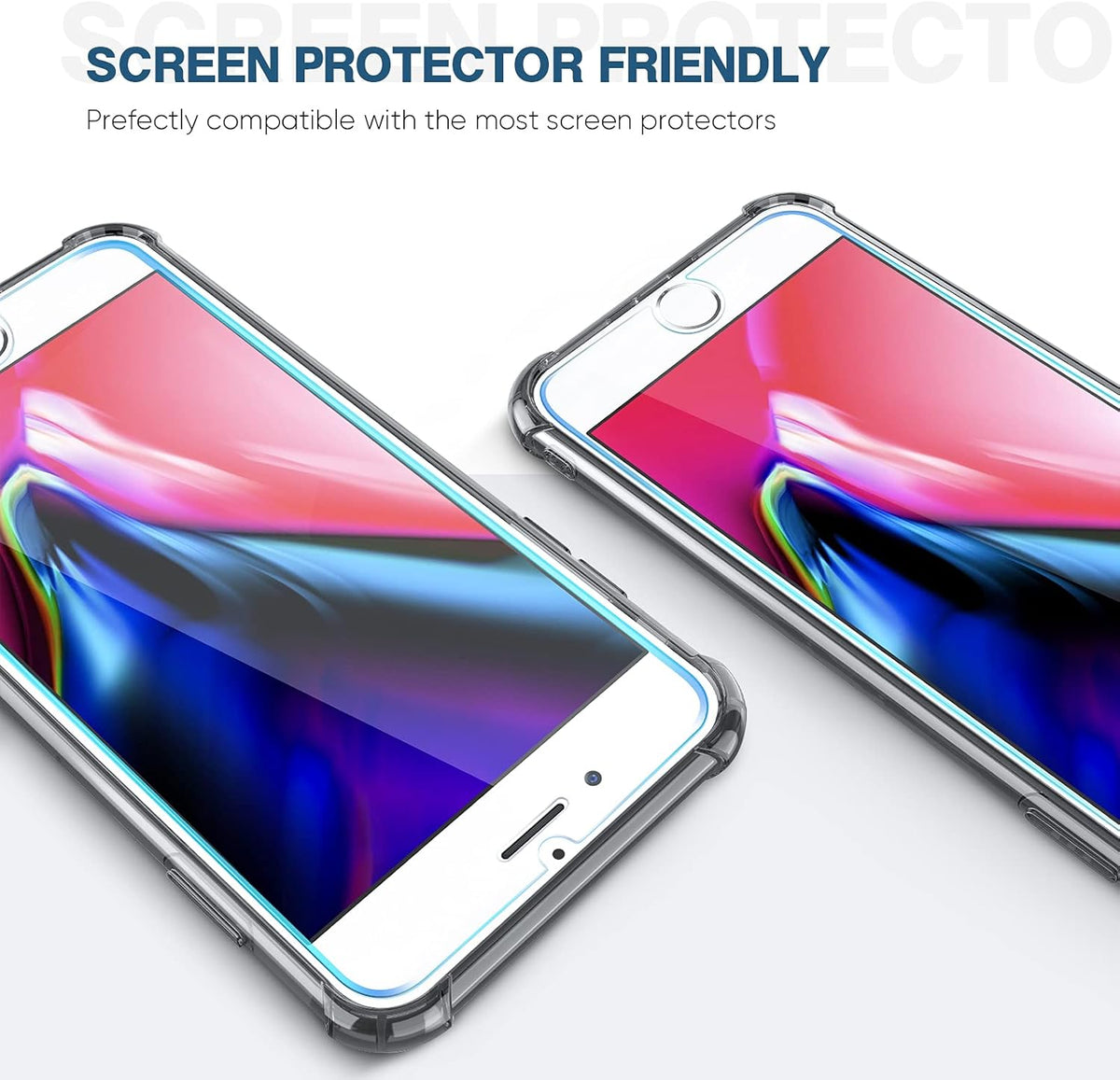 ORIbox Case Compatible with iPhone 7 Plus and 8 Plus, Shockproof Protection with 4 Corners