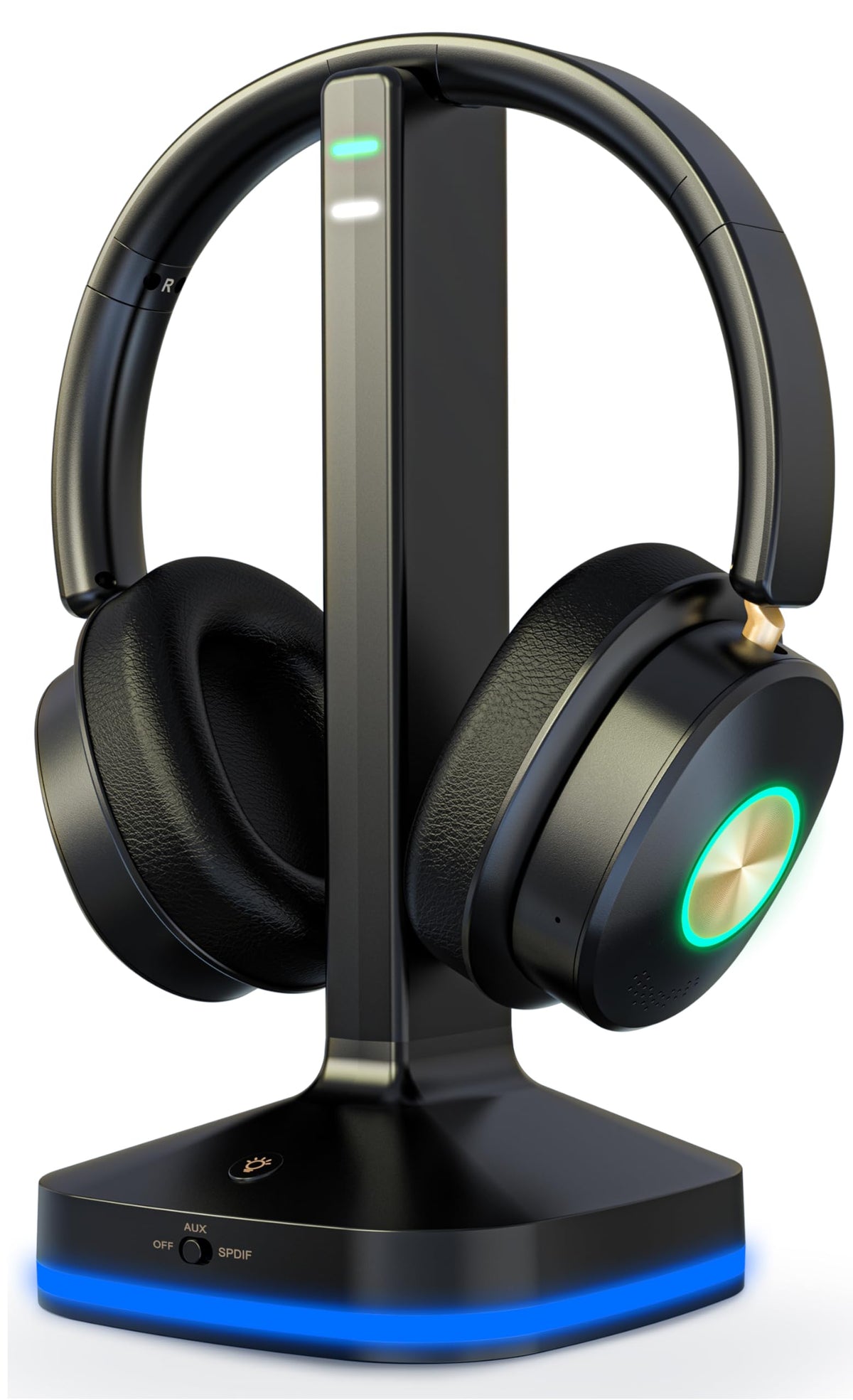 Wireless Headphones for TV Watching, TV Headphones Wireless for Seniors with Low Latency , V5.4 Over Ear Headphones with Digital Optical RCA AUX 3.5