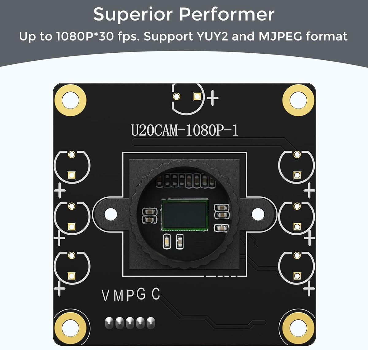 innomaker 1080P USB2.0 130 UVC Camera, Wide Angle Camera, Plug & Play for PC, Raspberry Pi, Jetson Nano and SBCs.