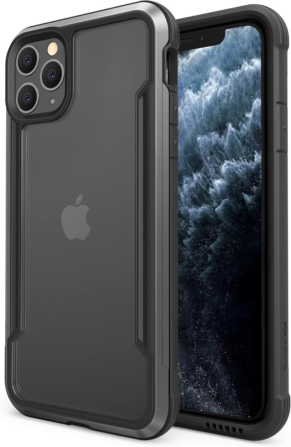 Raptic Shield for iPhone 11 Pro - Shockproof Clear Case, Military 10ft Drop Tested, Durable Aluminum Frame,