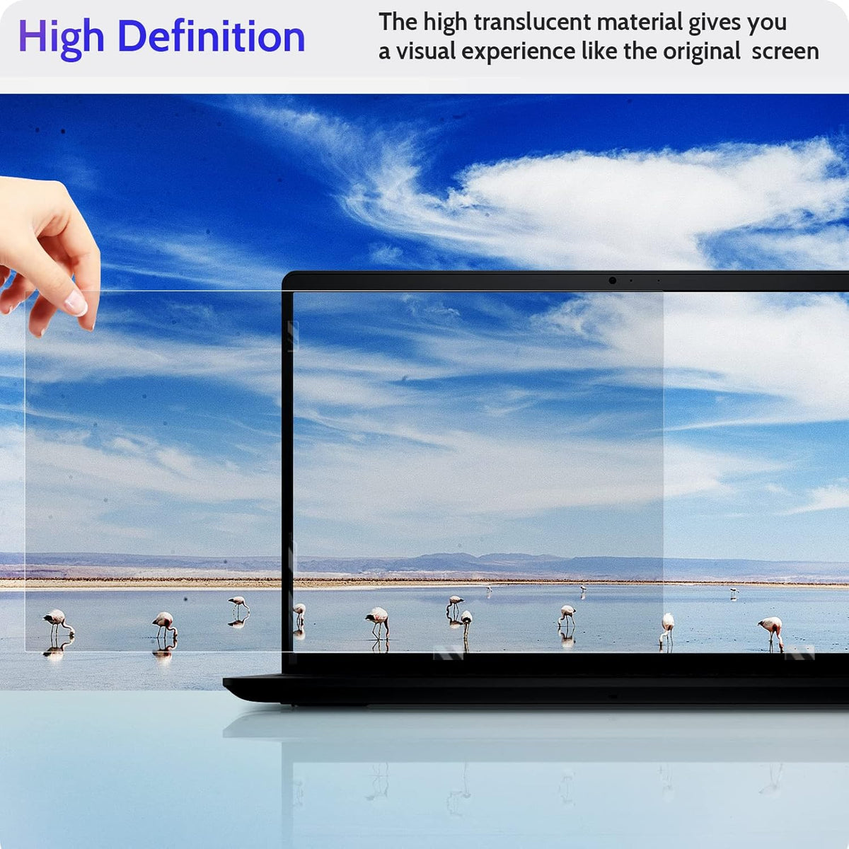 16"&16.1" Laptop Privacy Screen Compatible with Lenovo Hp Dell Acer Asus Thinkpad Envy Xps Computer 16:9 Aspect, Removable Anti Glare Blue Light Filter Protector, Peslv 16 Inch Monitor Security Shield