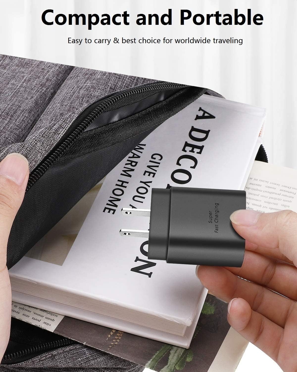 iPhone 15 Charger 10 FT, 3 Pack 20W USB-C Fast Wall Charger with Extra Long USB C Cable Compatible for iPhone 15/15