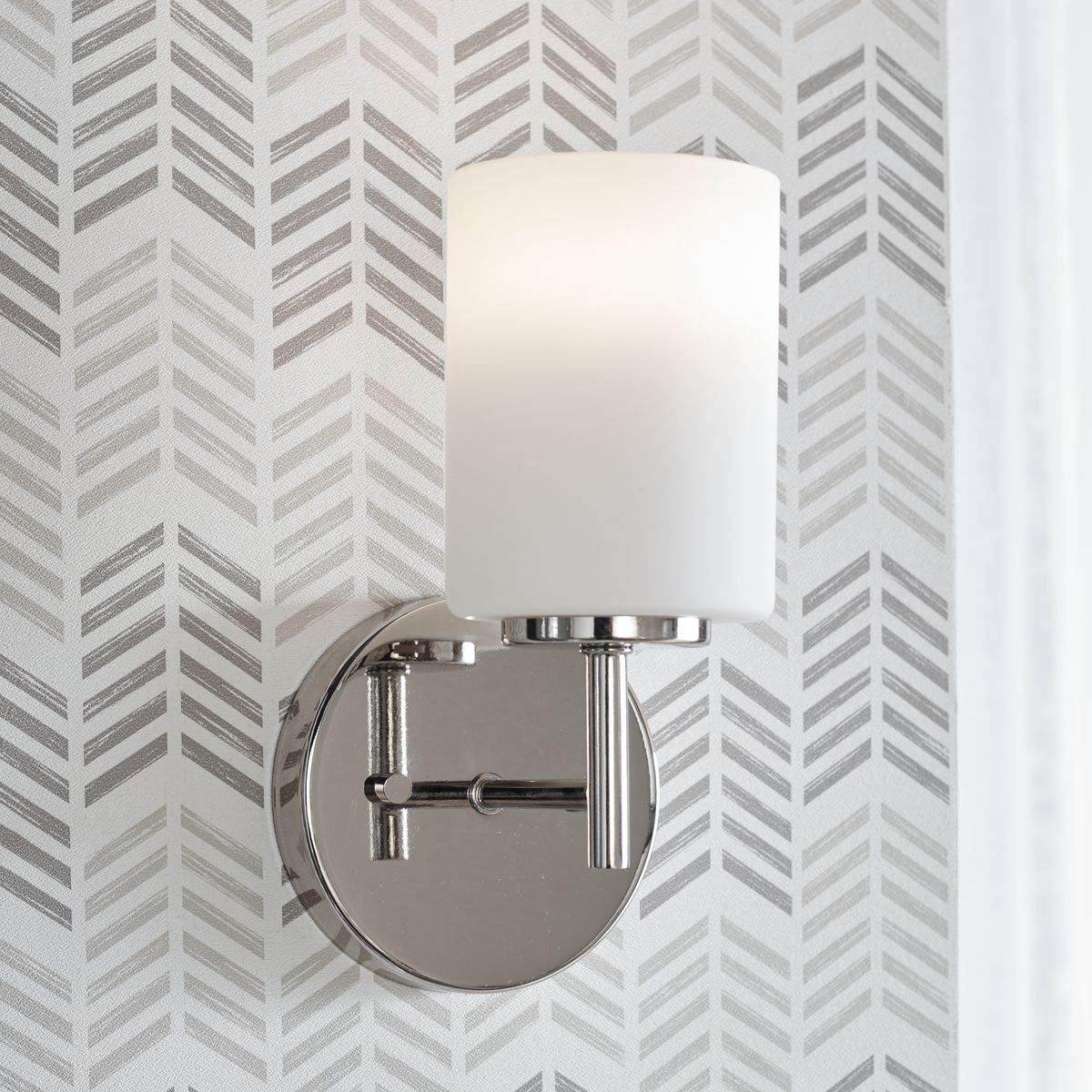 Progress Lighting P2131-104 Replay Bath & Vanity, 1-Light, Polished Nickel