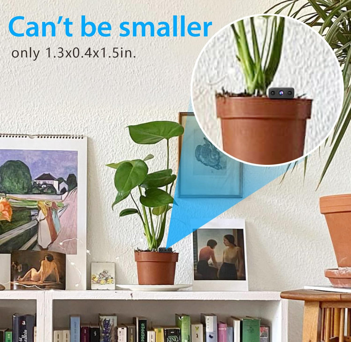 Wireless WiFi Smallest Camera - HD1080P Security Camera with Night Vision, Motion Detection, Remote Viewing.