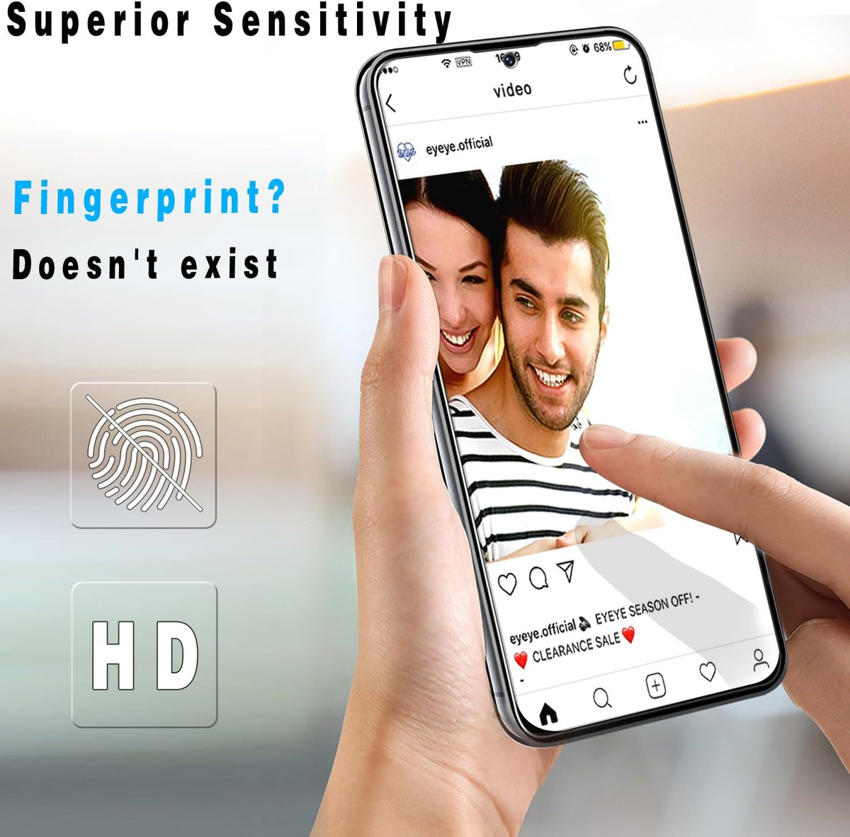 Slanku [3 Pack] Screen Protector for Samsung Galaxy S23 FE 5G, Tempered Glass Film, Anti-Scratch, Case Friendly,