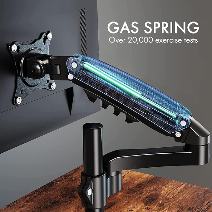 Dual Spring LCD Monitor Arms with USB and Multimedia Ports for: ViewSonic VA2247-MH 22 Inch Full HD 1080p Monitor with Ultra-Thin Bezel 75 Hz Eye Care for Home and Office
