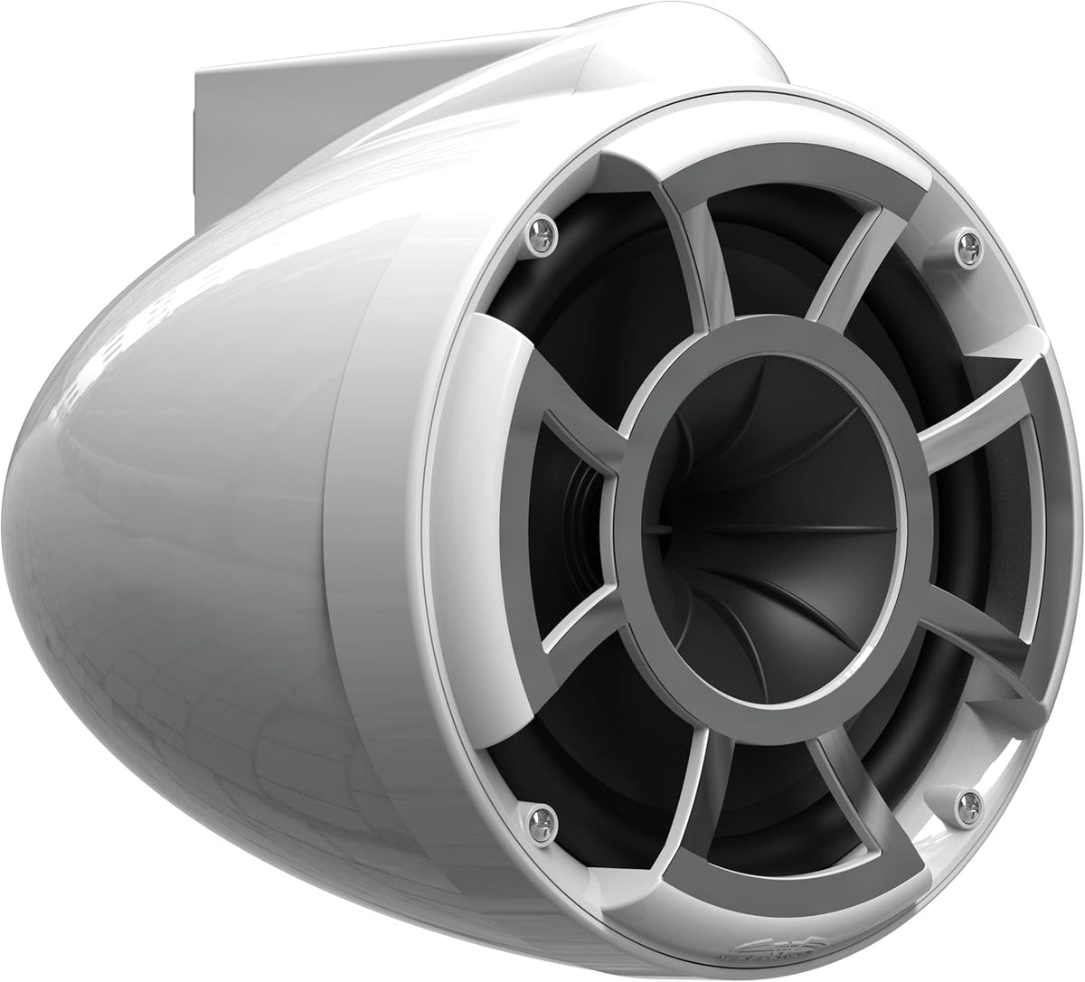 wet sounds Rev 8 White V2 Revolution Series 8" White Tower Speakers w/Fixed Clamp Mini