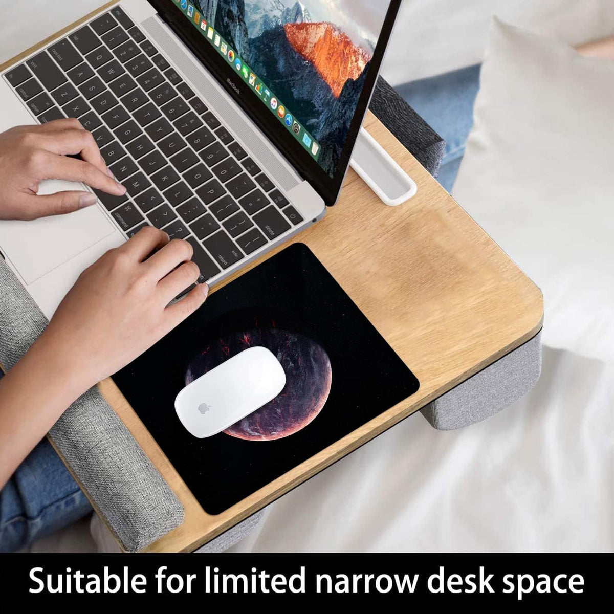 Sci-fi Galaxy Planet Mouse Pad Personalized Design Laptop Computer Non-Slip Rubber Mousepad 9.5x7.9 Inch