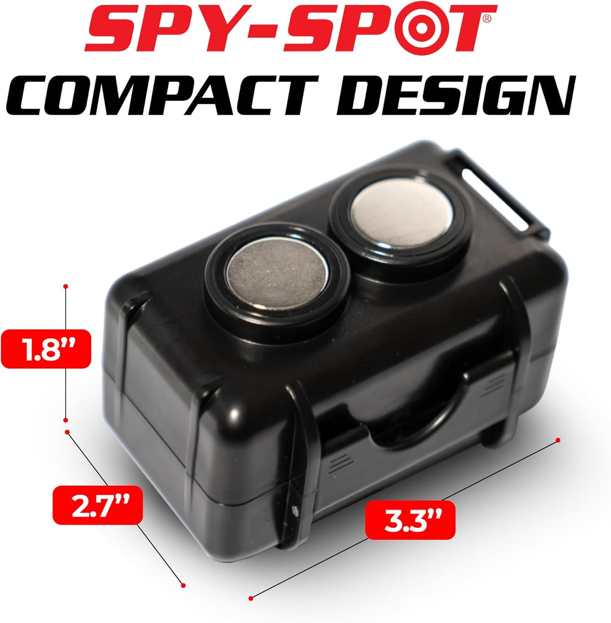 Spy Spot Magnetic Mount Weatherproof Case for GPS Trackers, Fits GL200, GL 300, GL300W, GL300MA