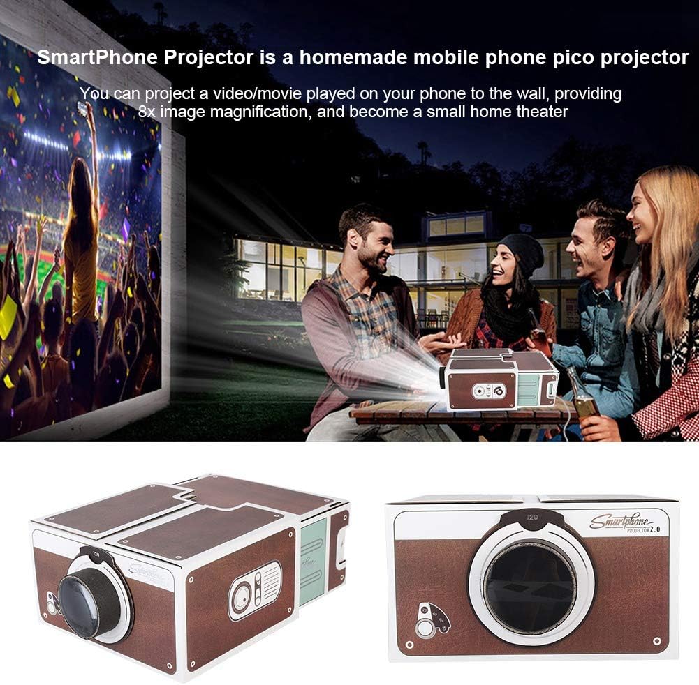 Second Generation Mini DIY Portable Smart Mobile Phone A2Dc Cable Home Projector Cinema