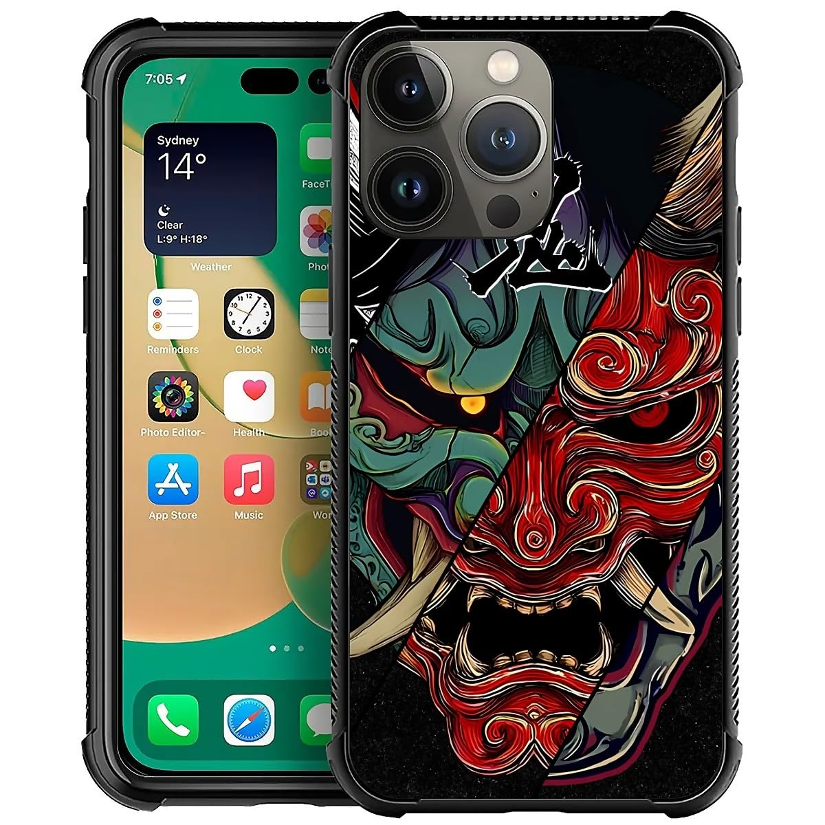Deaorew For Iphone 15 Pro Max Case | Classic Slim Cover Design | Japanese Samurai