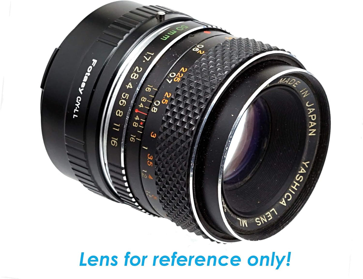 Fotasy S1 S1H S1R S4 S5 SL2 TL2 CY Lens to L Adapter, Copper, C/Y Mount Lens L Mount, Contax Yashica CY Lense