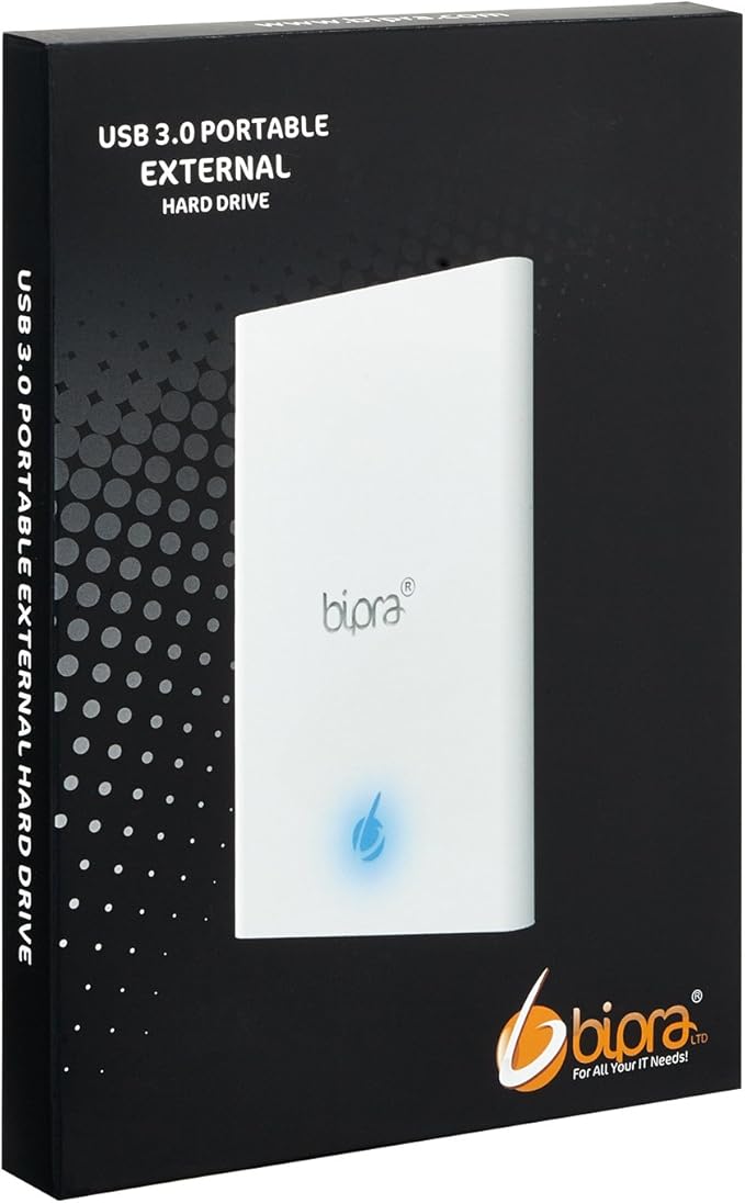 S3 2.5 inch USB 3.0 FAT32 Portable External Hard Drive - White (200GB)