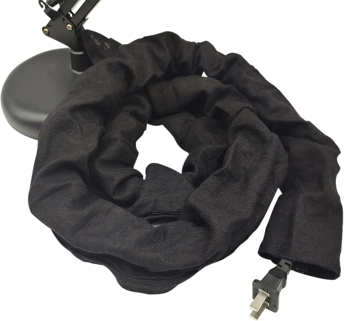 EIFHYT 2 Pack 6Feet Fabric Cord Cover & Chandelier Chain Cover Length for Chandelier Lighting Wires Natural Burlap Easy