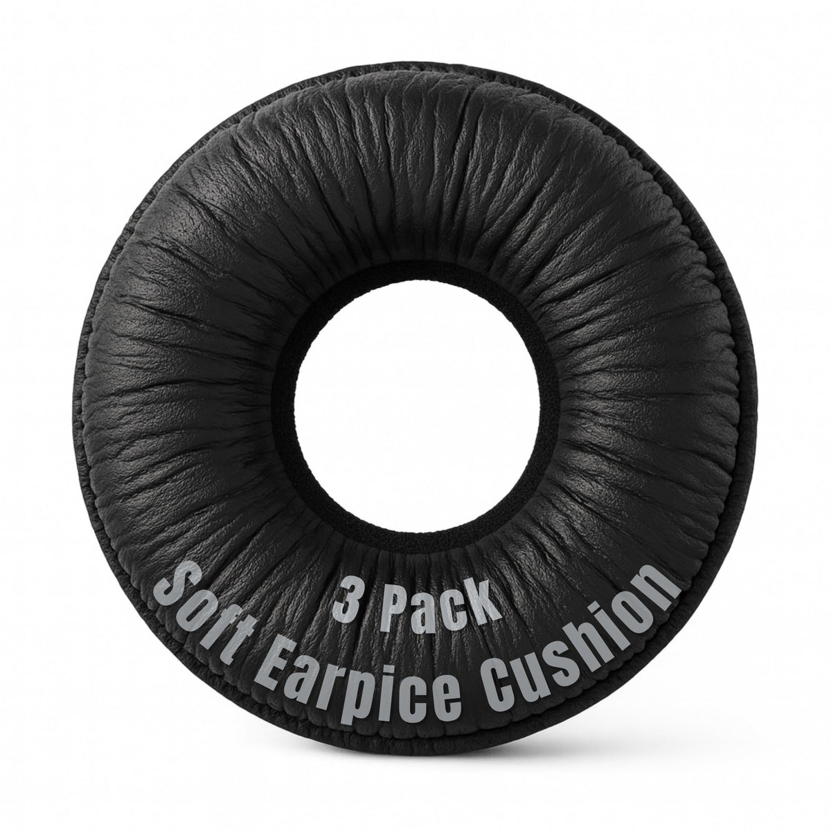 Replacement Headband Earpads Made of Leatherette with Soft Foam Interior, Set of 3 - Compatible with Mitel 5330/5340/5361; Plantronics CS50/CS55/CS60