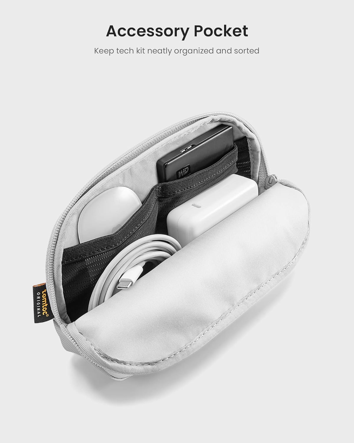 tomtoc 360 Protective Laptop Sleeve Set for 13-inch MacBook Air M3/A3113 2024, M2/A2681 M1/A2337, 13 MacBook Pro M2/A2686 M1/A2338, Water-Resistant Shockproof MacBook Case Bag with Accessory Pouch