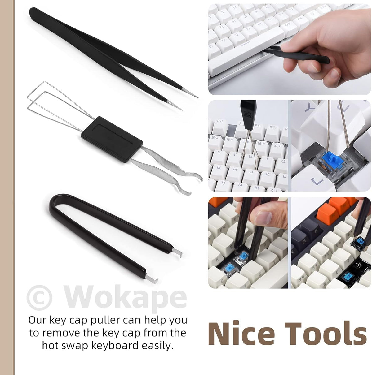 14Pcs Mechanical Keyboard Lube Kit, Includes Key Puller, Tweezers, Cleaning Brush, Lubrication Pens, Keycap Remover
