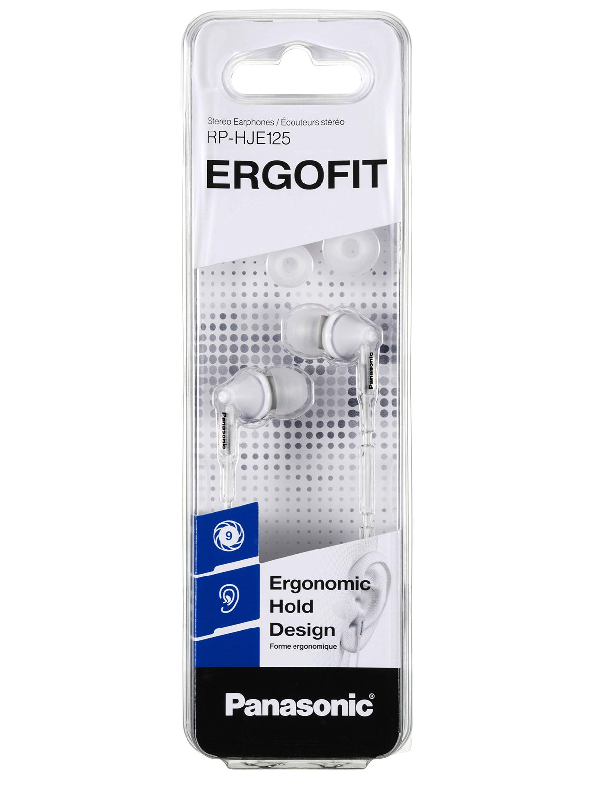 Panasonic RP-HJE125E-W - Ergofit Design Headphones