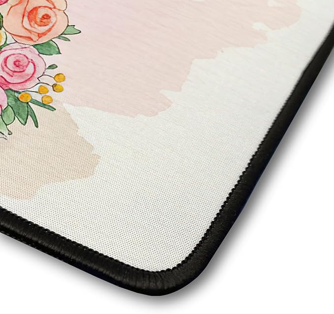 Happy Mother's Day Old English Sheepdog Love Dog Mom Heart Flower Desk Mat Full Keyboard Mouse Pad Dog Lover Large Mousepad 12004