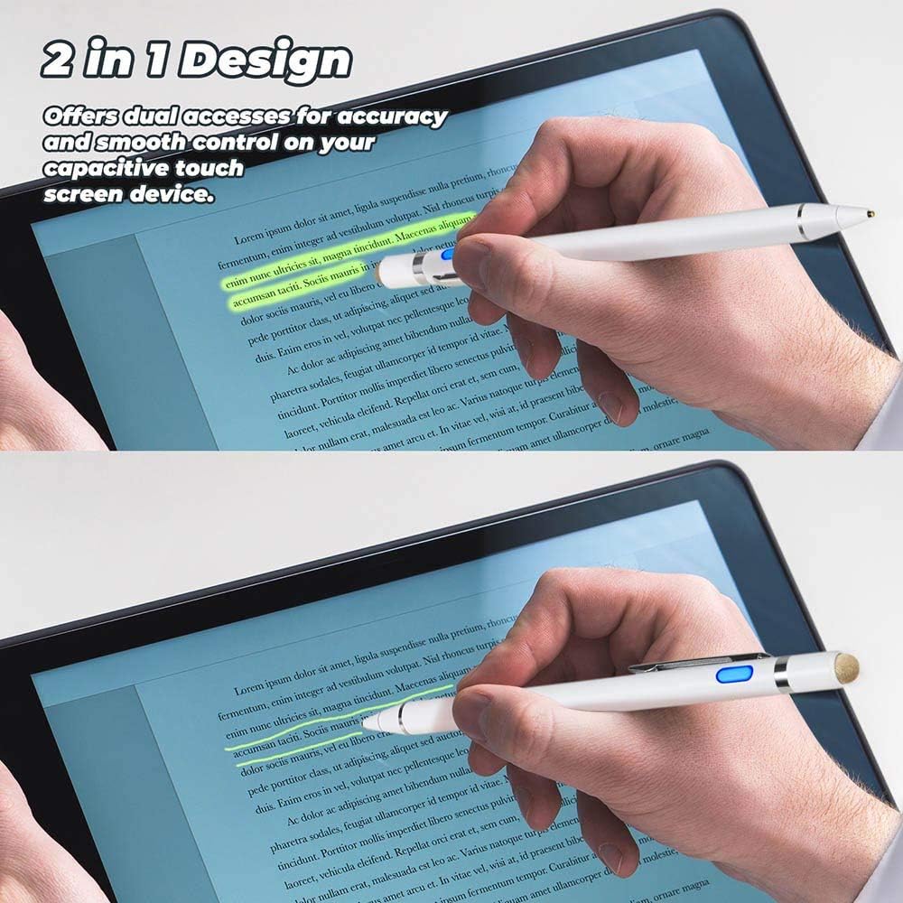 EVACH S21 Ultra Pen for Samsung Galaxy S21 Stylus Pencil, Rechargeable Digital Pencil with 1.5mm Ultra Fine Tip (White)