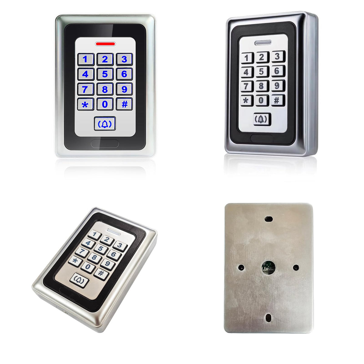 Smart Access Control System Kit - Metal Touch Keypad, 1200LB Magnetic Lock, Tuya App Remote Access, 2 Remote Controls, RFID Cards, Metal Exit Button