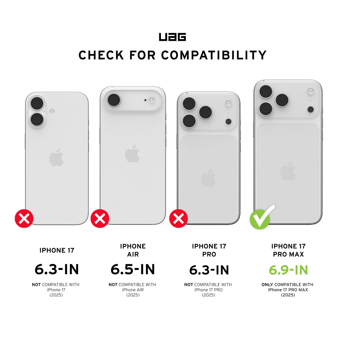 URBAN ARMOR GEAR UAG Designed for iPhone 17 Pro Max Case Pathfinder Clear + Wrist Lanyard Bundle - Compatible with MagSafe Military Grade Protective