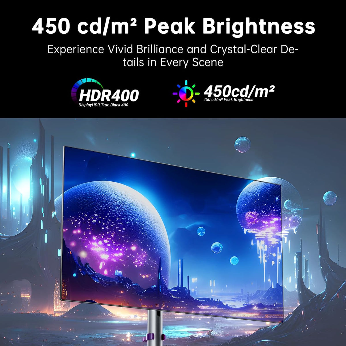 KTC 27-inch OLED Gaming Monitor | QHD 2560x1440P | 240Hz 0.03ms GTG | 1.5M:1 Contrast Ratio | DisplayHDR True Black 400 | 65W USB Type-C | Dual Speakers | Comes with Type-C, HDMI & DP Cables Included