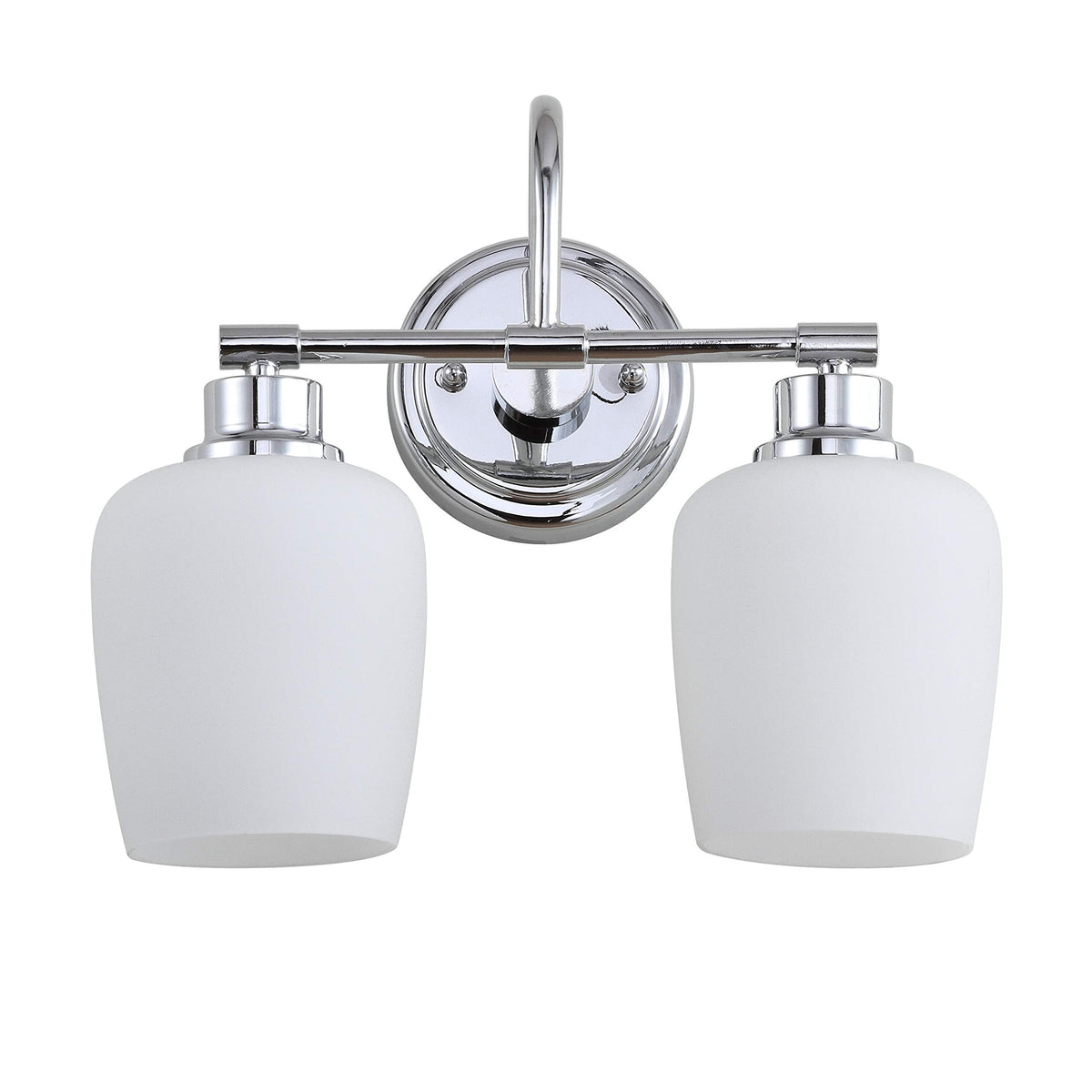 SAFAVIEH SCN4051A Rayden Chrome 2-Light Bathroom (LED Bulbs Included) Sconce