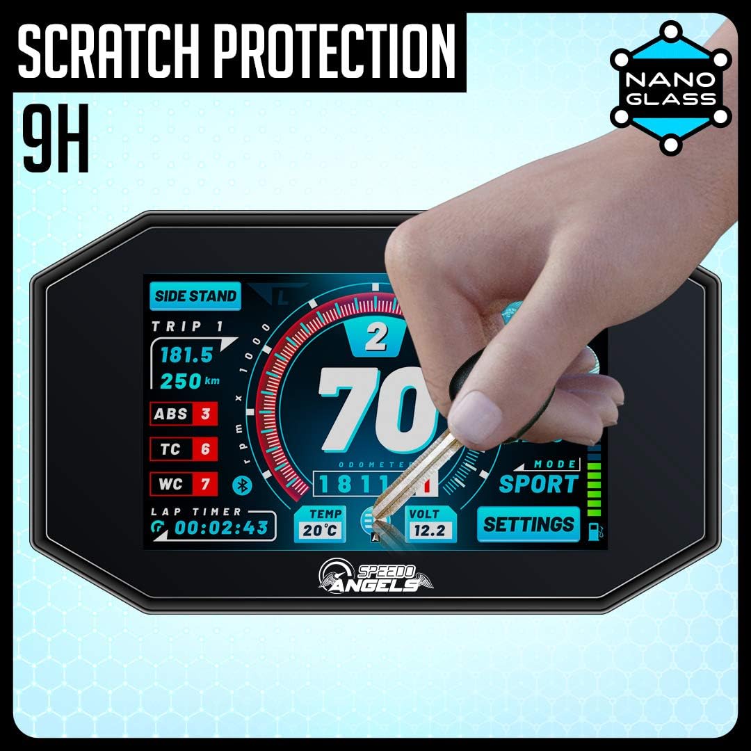 Speedo Angels Nano Glass Screen Protector for MONSTER 797/821/1200 (2014+) - Pack of 2