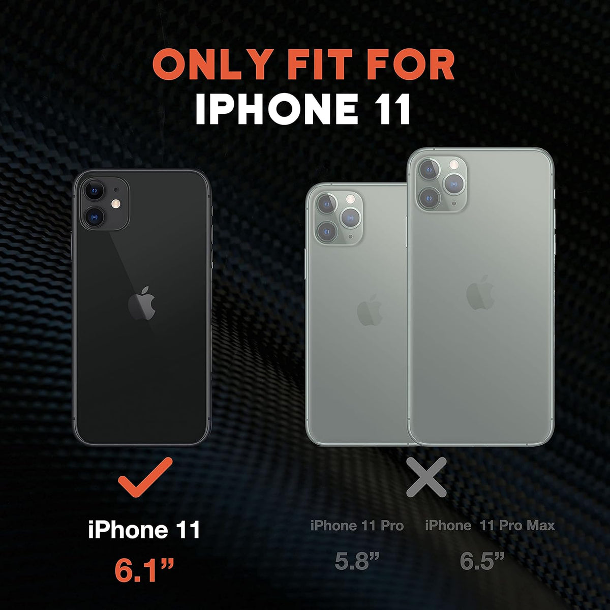 NTG iPhone 11 Case (2023 New Design), Heavy-Duty Tough Rugged Slim Shockproof Protective Case for iPhone 11 6.1 Inch