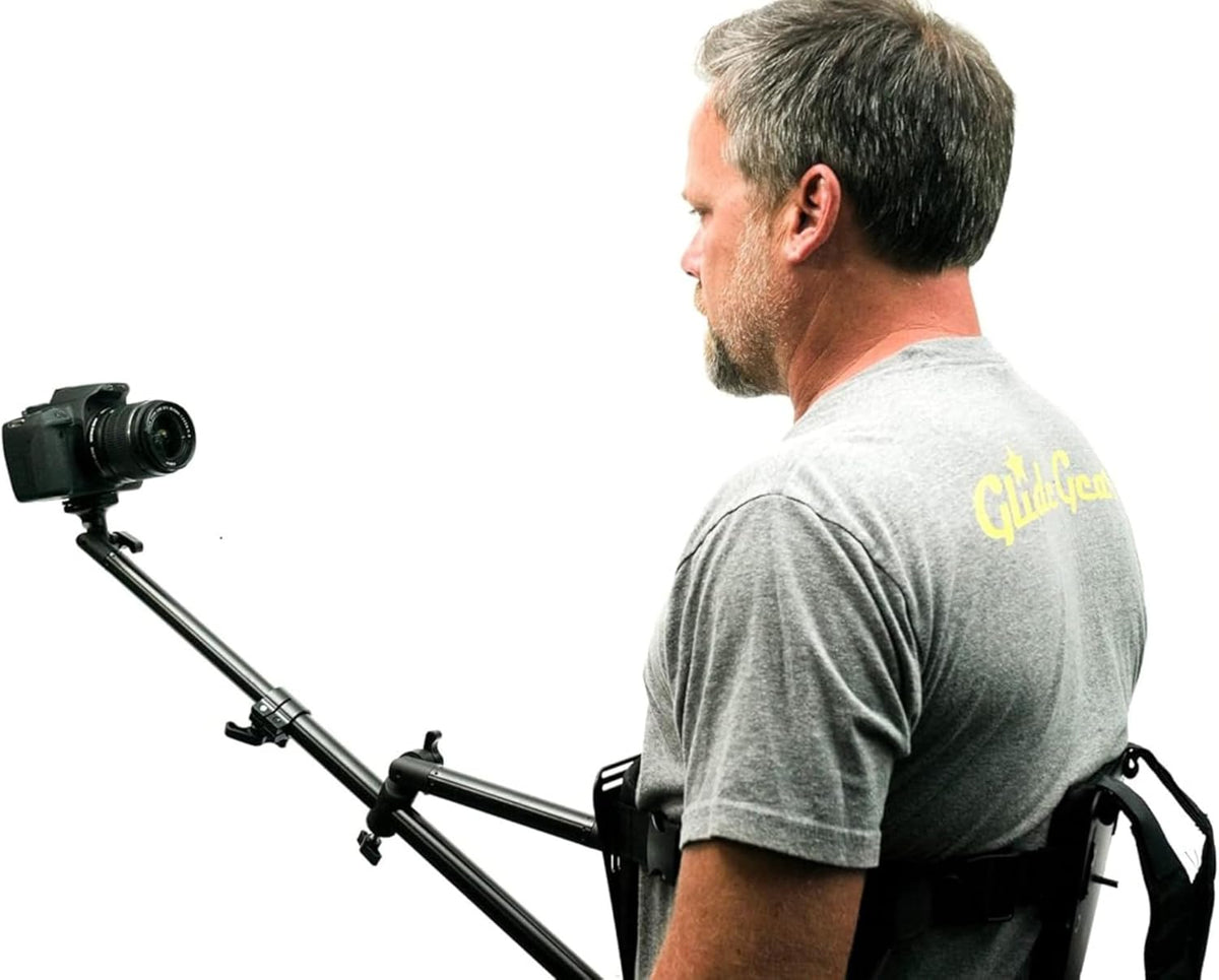 Glide Gear SNC 100 Snorricam Rig – for DSLR, Smartphone – Chest Mount, 3ft Arm, 3.3lb Payload, Lightweight Aluminum Harness