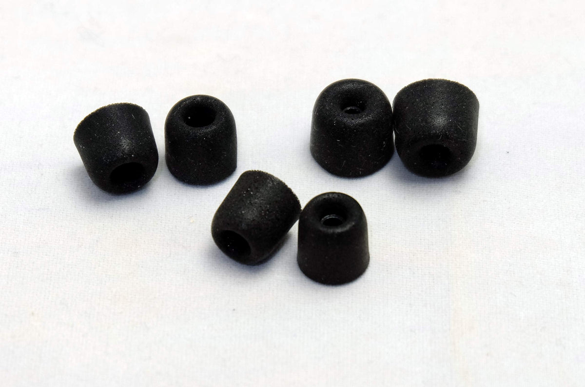 Mercury Bulletz Premium Memory Foam Ear Tips | Replacement Earbud Tips in Small, Medium, Large Sizes | Single Pair, 3-Pack & Variety Pack Options