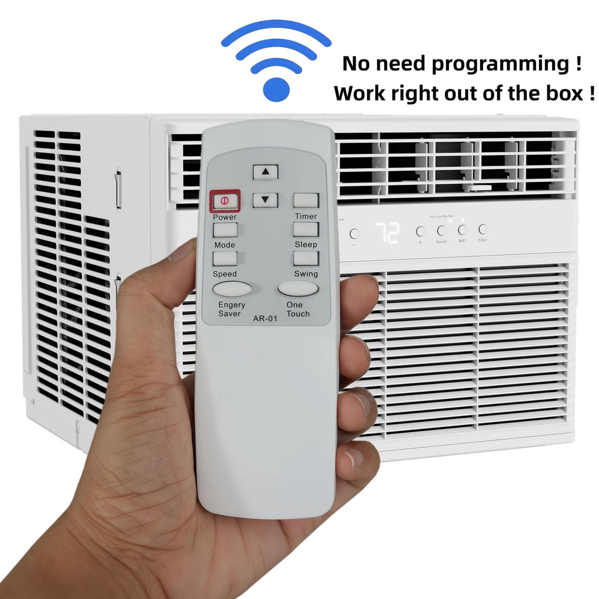 Replacement Remote Control RG15B1/E for Arctic King AC Air Conditioner Remote Control WWK05CR01N WWK05CR91N WWK06CR01N WWK06CR91N WWK08CR91N