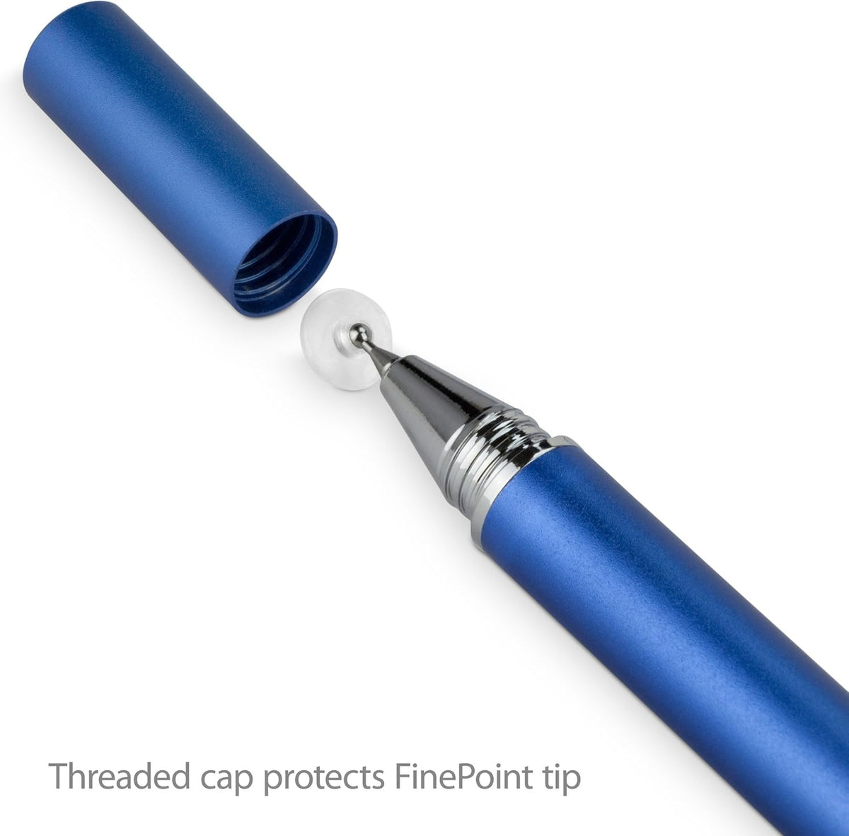 BoxWave Stylus Pen for Lenovo IdeaPad Duet 3 - Super Precise FineTouch Capacitive Stylus - Lunar Blue