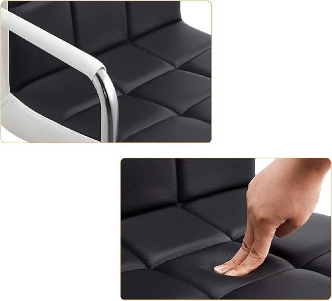 Mlaea Classroom Dormitory Hotel Chair Dining Bedroom Living Room Chair with Adjustable Height Gaming Club Bar Chair 38 * 44-56CM(Color:#5)