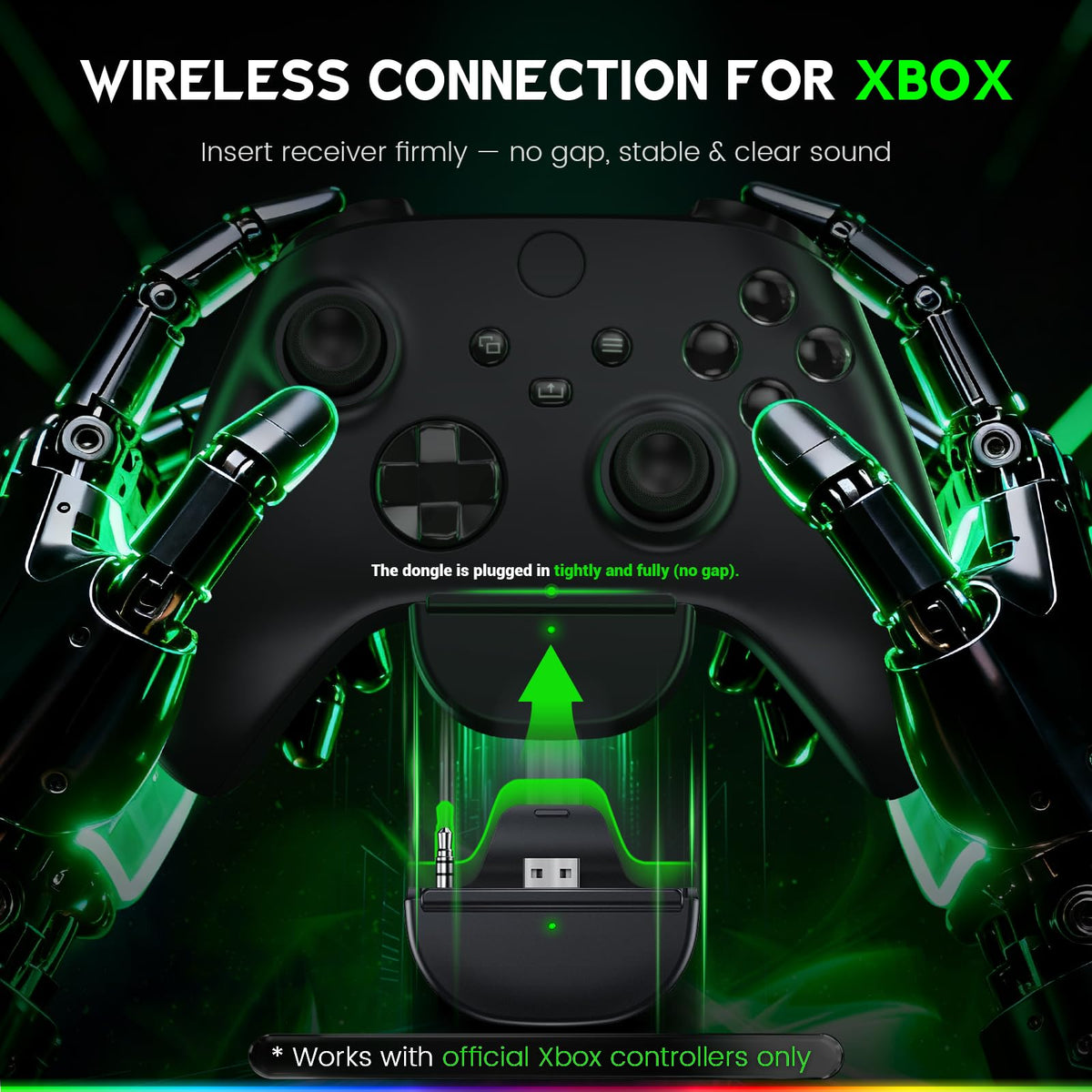WESEARY Wireless Gaming Headset for Xbox Series X|S, 2.4GHz Ultra-Low Latency Headset with Noise Cancelling Mic for PC, PS5, PS4, Switch, Mac, 3D