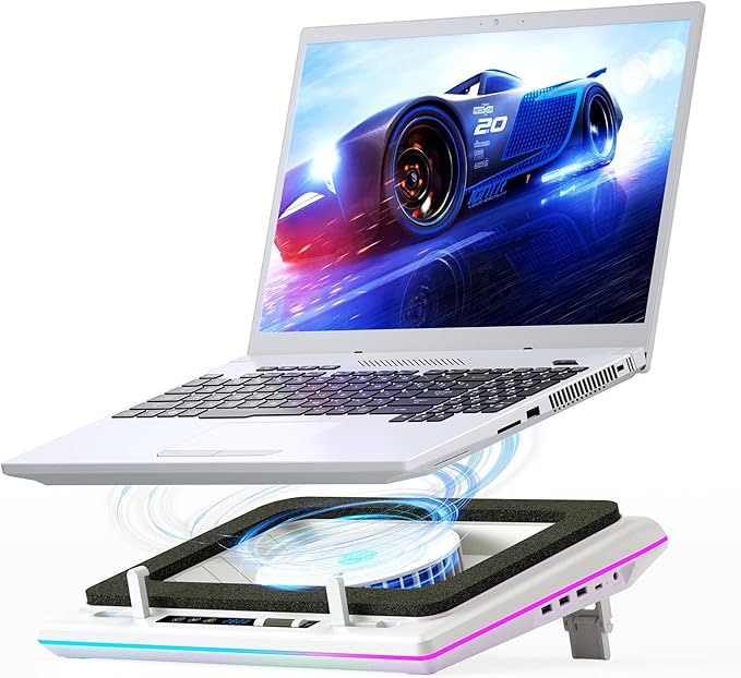 llano Laptop Cooler Bundle with Glass Mousepad Large Size