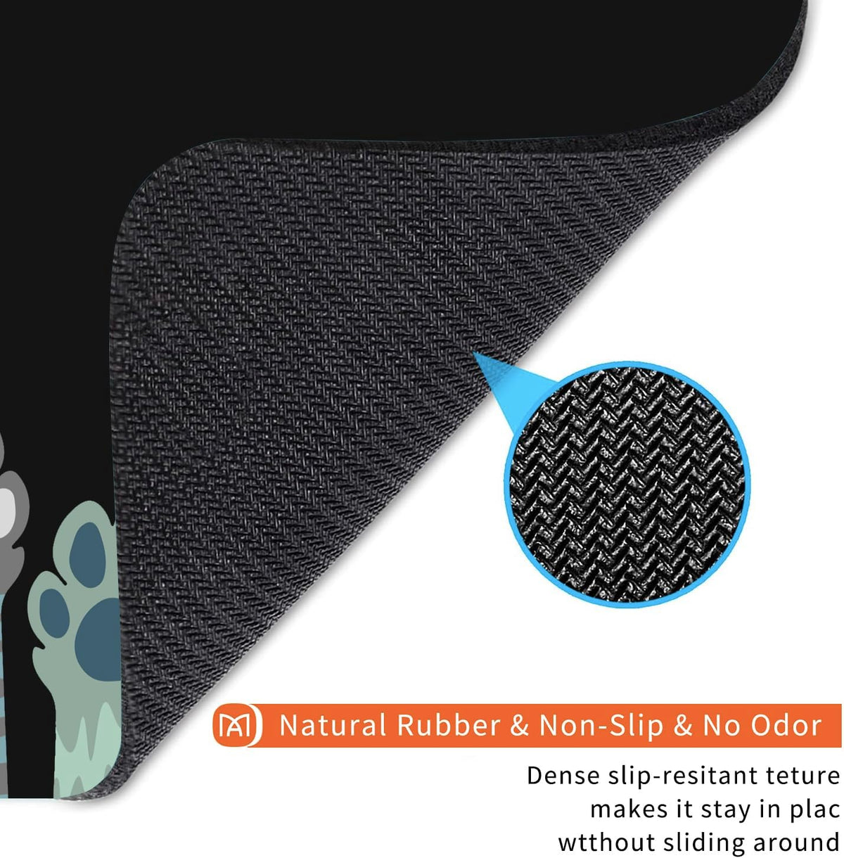 Square Mouse Pad Cute Cat Claw,Personalized Premium-Textured Custom Mouse Mat Design,Washable Mousepad Cloth,Non-Slip Rubber Base Computer Mouse Pads for Wireless Mouse