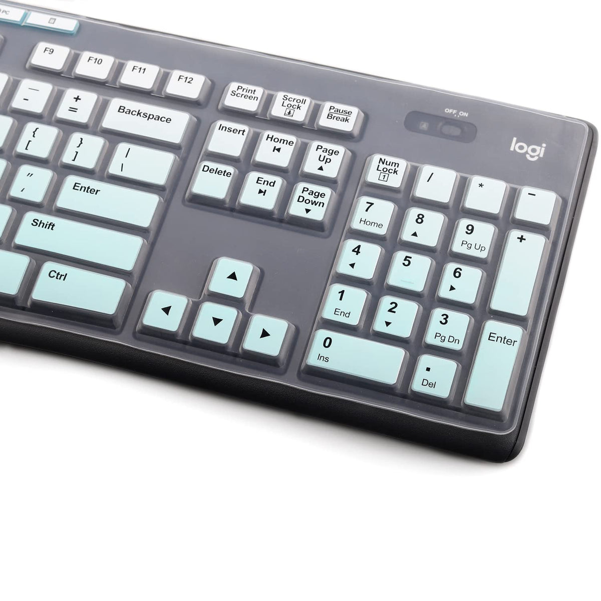 Keyboard Cover Skin Protector for Logitech MK295 MK275 MK270 Wireless Keyboard, Logitech K200 K260 K270 K275 K295 MK200 MK260 Ultra Thin Desktop PC