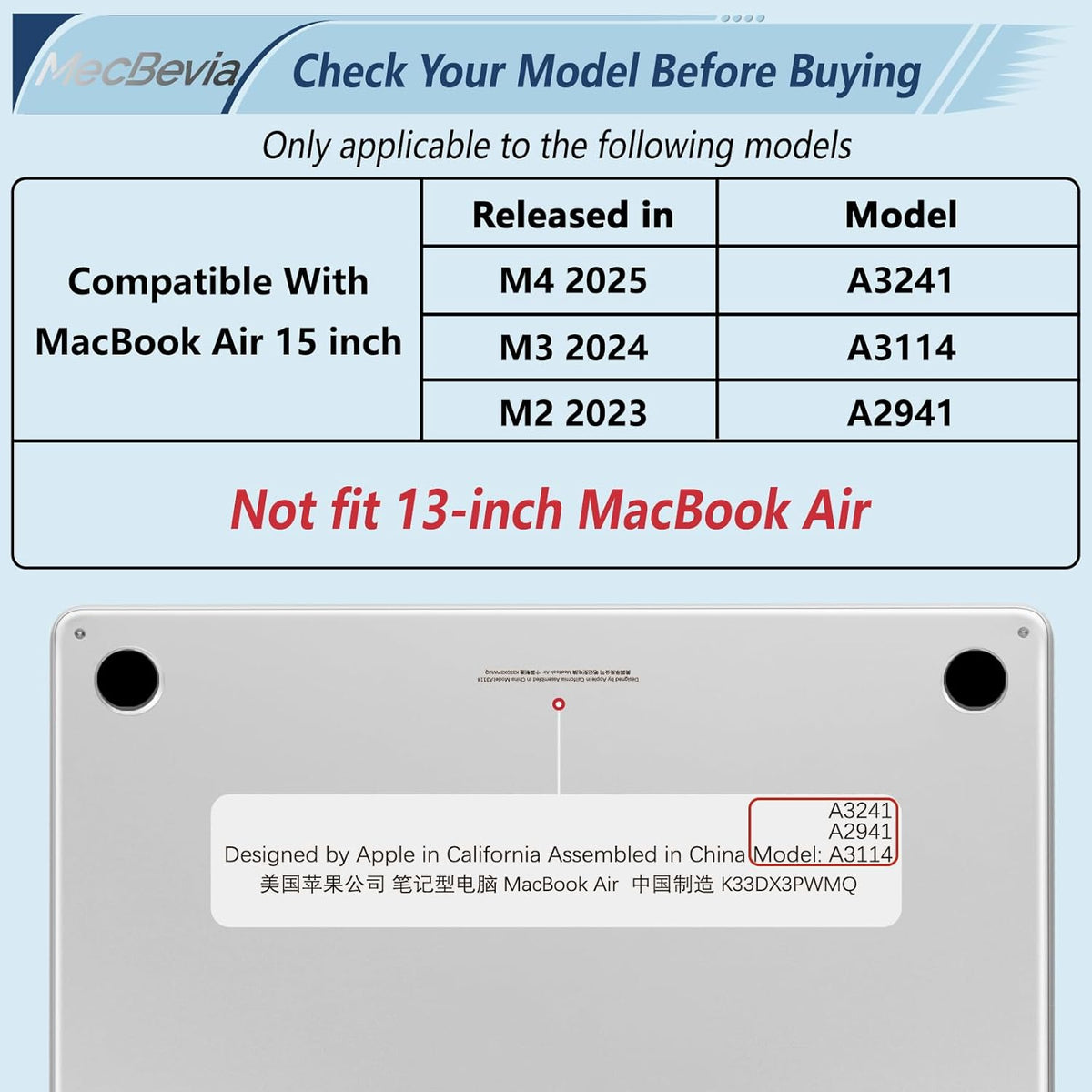 Compatible with MacBook Air 15 inch Case, M4 A3241/M3 A3114/M2 A2941 (Released 2025 to 2023), Hard Shell, Keyboard Cover, Screen Protector, Webcam Cover & Type-C Adapter, Starry Flower