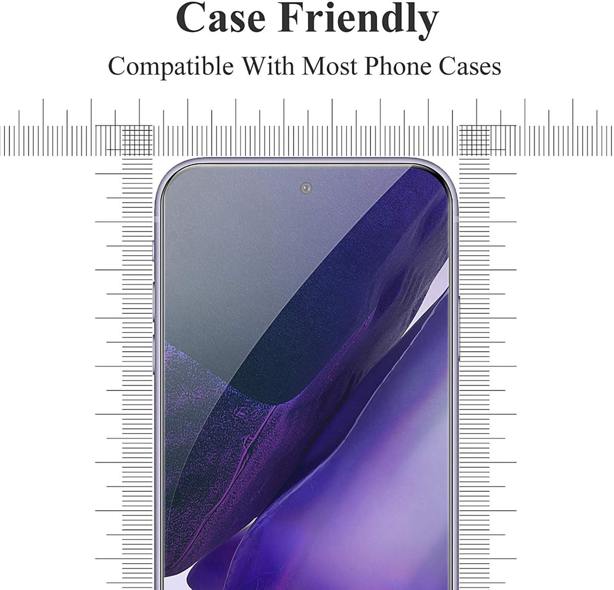 Samsung A51 Screen Protector [3 Pack], Compatible with Galaxy A52, Tempered Glass, Bubble-Free, Black