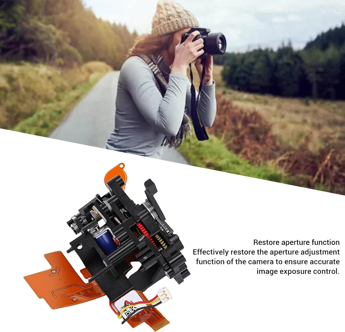 D7000 Fydun Aperture Control Assembly Repair Part ABS for Camera