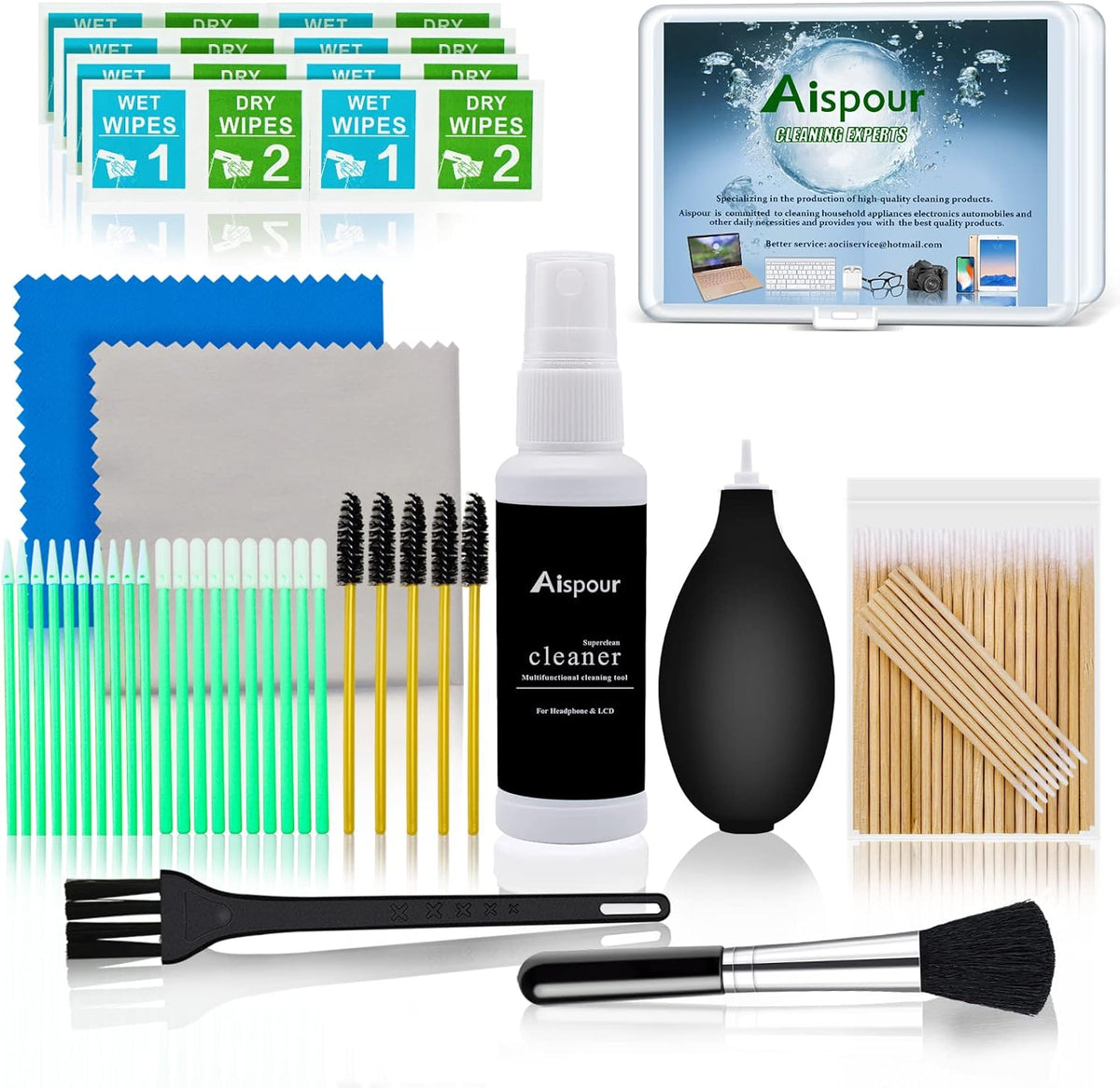 Phone Cleaning Kit, Phone Screen Cleaner, Cleaning Kit for iPhone Cell Phone Airpod, Cleaner Kit for iPhone Speaker Charging Port Cleaning Tool, Electronics Cleaning kit for Laptop USB C Lightning