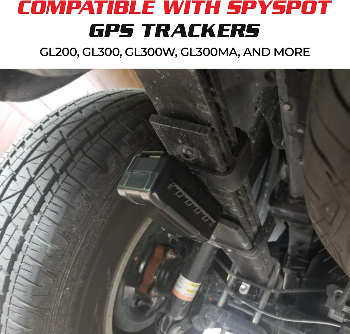 Spy Spot Magnetic Mount Weatherproof Case for GPS Trackers, Fits GL200, GL 300, GL300W, GL300MA